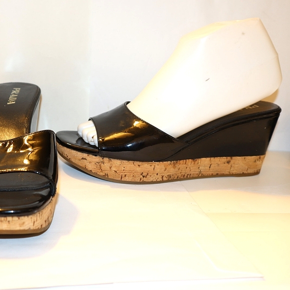 Prada wedge mules sandals - Picture 9 of 13